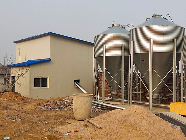 氣動輸送間與集中料塔